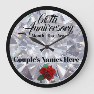 Grande Aniversário do 60/Diamond - Relógio Personalizado