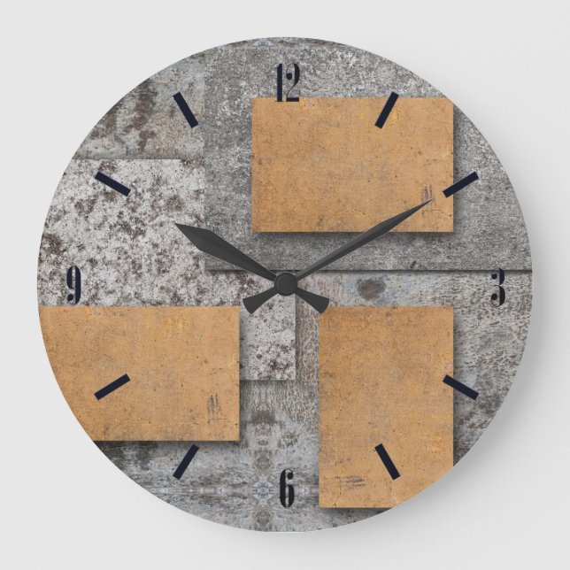 Grande Arte com Concreto, relógio de abstrato (Frente)