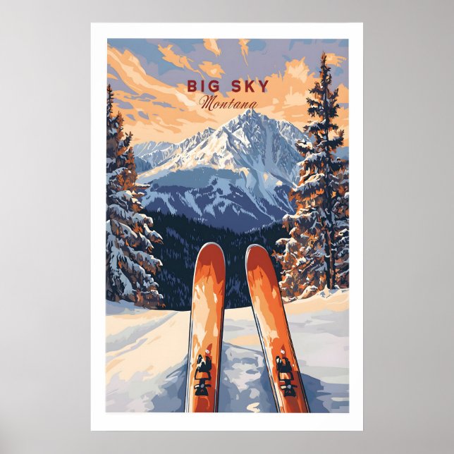 Grande Arte de Parede no Céu Poster - Impressão de (Frente)