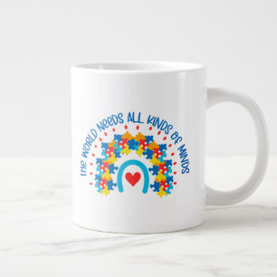 Grande Autismo - caneca gigante de café