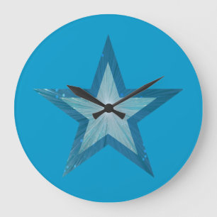 Grande Azul - Estrela - relógio azul