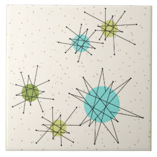 Grande azulejo atômico icónico de Starbursts