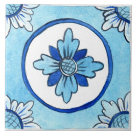 Grande azulejo de cerâmica, estilo siciliano, "Cas