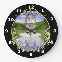 Bandejas em um relógio de lagoa