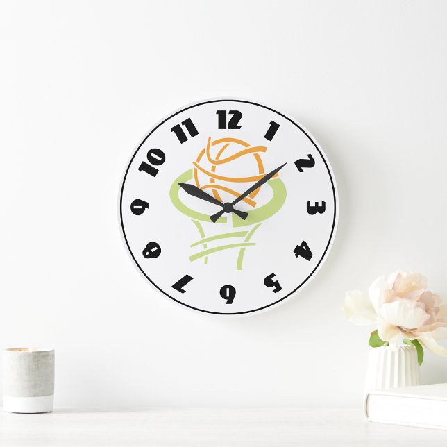 Grande Basquete E Relógio De Rede (Criador carregado)