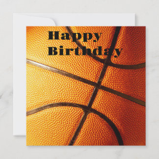 Grande Basquete Laranja, Cartão de Aniversário Pla