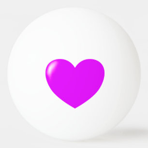 Grande Bola de Pong do Coração Rosa