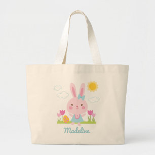 Grande Bolsa de Tote de Coelhinho de Páscoa