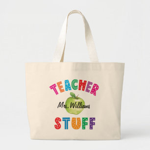 Grande Bolsa de Tote de Maçã Verde