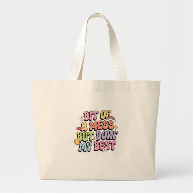 Grande bolsa de tote fofo (Frente)