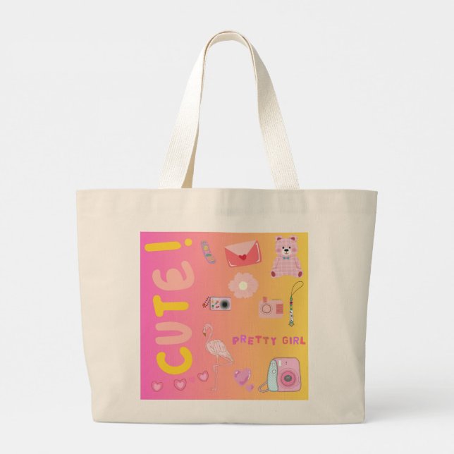 Grande Bolsa Jumbo Tote - leve seu estilo para qualquer l (Verso)