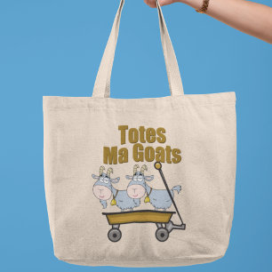 Grande Bolsa Mãe Goats Engraçado Tote Bag
