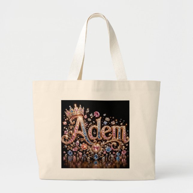 Grande Bolsa Tote Adam Crown Sparkle (Frente)
