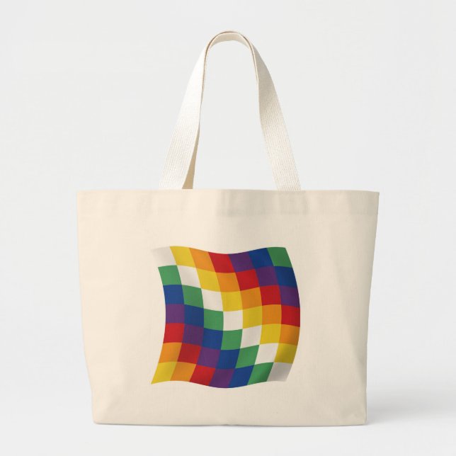 Grande Bolsa Tote Bandeira Aymara (Frente)