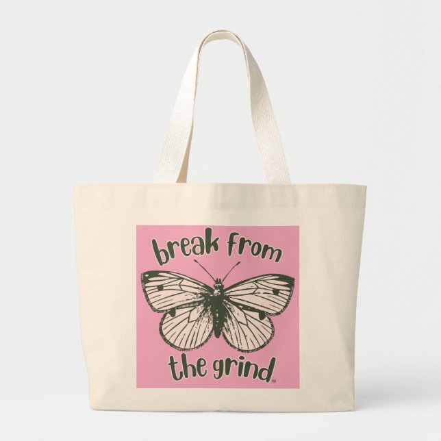 Grande Bolsa Tote Borboleta (Frente)