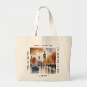 Grande Bolsa Tote Cena Elegante de Outono em Londres