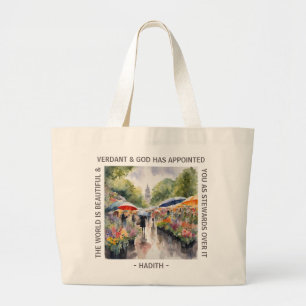 Grande Bolsa Tote Chelsea Flower Show na Chuva