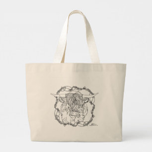 Grande Bolsa Tote "Coo" das Terras Altas