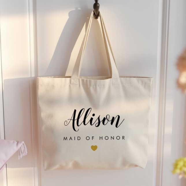 Grande Bolsa Tote da Festa de Casamento | Dama de honra,  (Criador carregado)