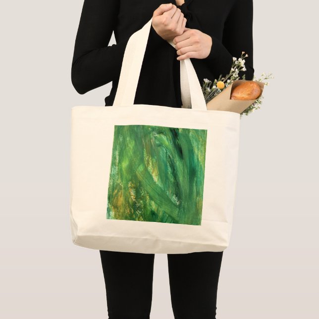 Grande Bolsa Tote de Arte Abstrata Moderna (Frente (produto))