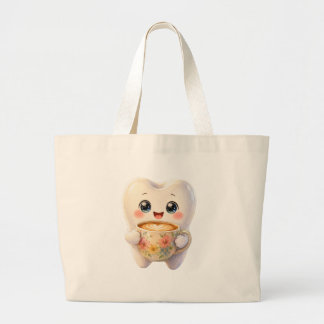 Grande Bolsa Tote de Caracter Cawaii Amante de Café Odont