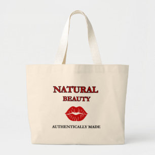GRANDE BOLSA TOTE DE LONA MOTIVACIONAL BELEZA NATURAL