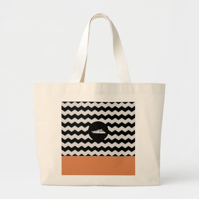 Grande Bolsa Tote de Navegação (Frente)