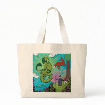 Bolsa Tote - Dragões na Floresta