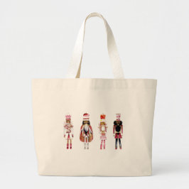 Grande Bolsa Tote Esmagador de Nozes Preto