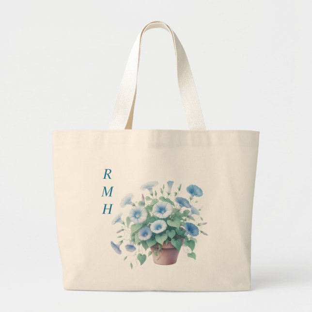 Grande Bolsa Tote Glória da Manhã de Setembro Personaliza (Frente)
