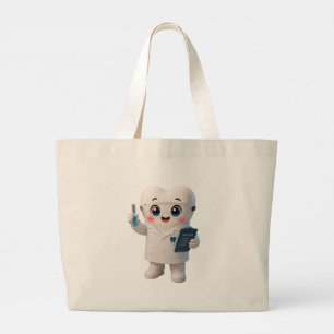 Grande Bolsa Tote Jumbo Cientista do Dente Fofa Laborat