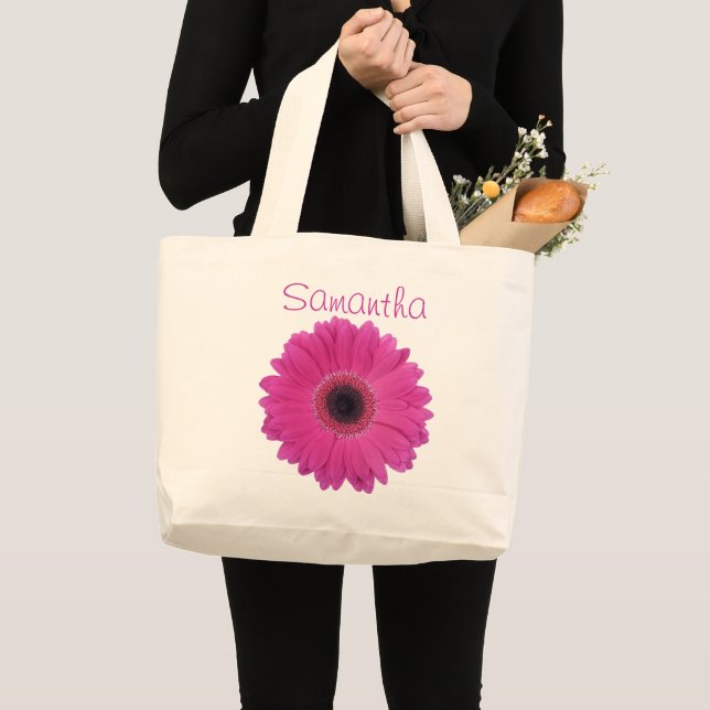 Grande Bolsa Tote Jumbo Flor de Fúcsia (Frente (produto))