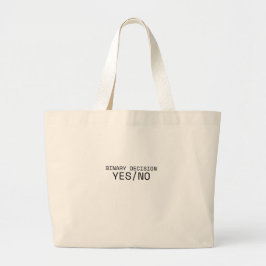 Grande Bolsa Tote Jumbo Minimalista Sim/Não Binário