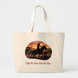 Grande Bolsa Tote Jumbo Rodeio de Corrida de Barril
