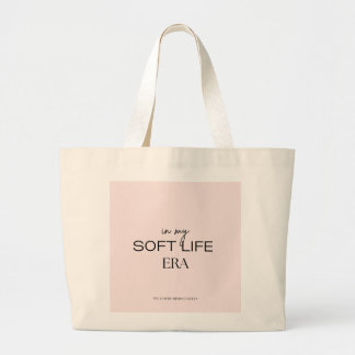 Grande Bolsa Tote Minimalista Era da Vida Macia Grande, M