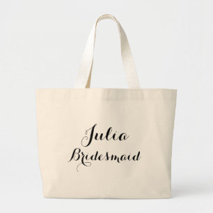 Grande bolsa tote nome personalizado