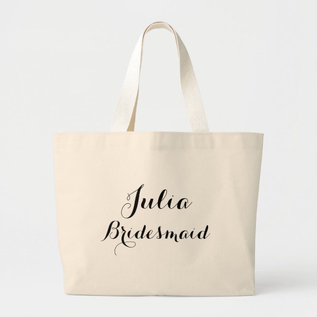 Grande bolsa tote nome personalizado (Frente)