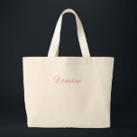 Grande Bolsa tote personalizada, Bolsa tote de presente p<br><div class="desc">Este design sem zíper e de abertura superior é perfeito para quem adora ter fácil acesso aos seus pertences, seja você preparando kits de sobrevivência para despedida de solteira ou saindo para tomar um café. Personalize-o com um nome ou monograma lindamente bordado para criar um presente personalizado de alta qualidade...</div>