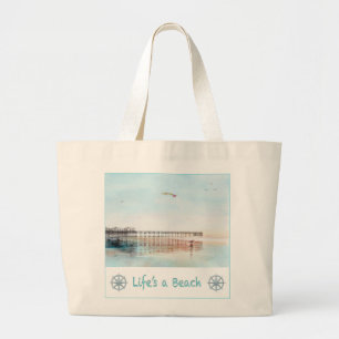Grande Bolsa Tote Voando Alto na Maré Baixa