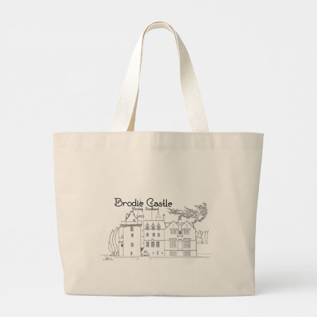 Grande Brodie Castle, Moray, Escócia Bolsa Tote (Verso)