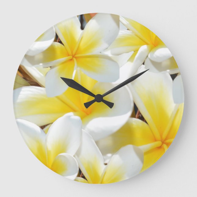 Grande Buquê Frangipani, Relógio de Muro Grande. (Frente)