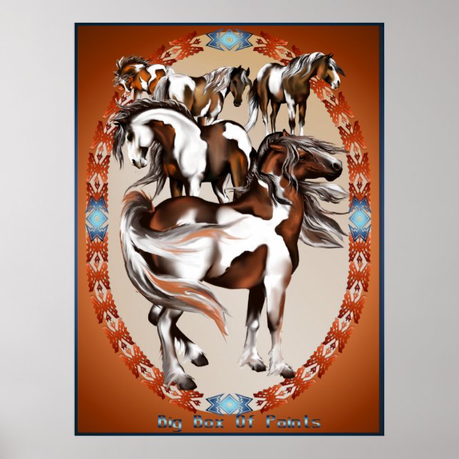 Grande Caixa De Tintas Poster (Frente)