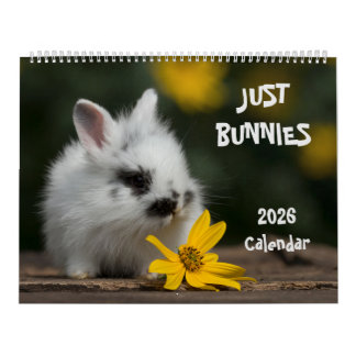 Grande Calendário de Parede de Coelhinhos