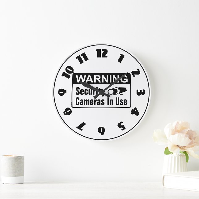 Grande Câmera de Segurança de Aviso em Uso Relógio (Criador carregado)