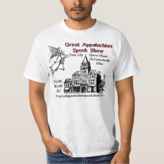 Grande camisa apalaches da mostra do susto