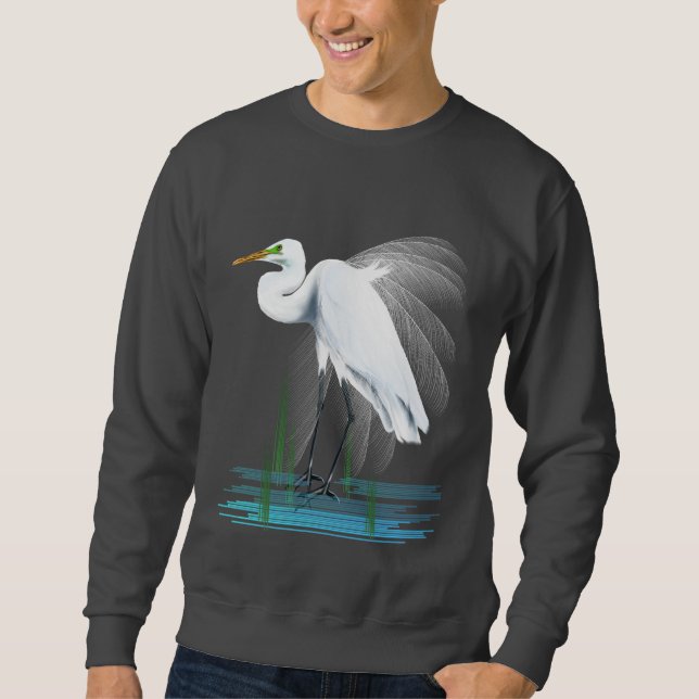 Grande camisa do Egret (Frente)