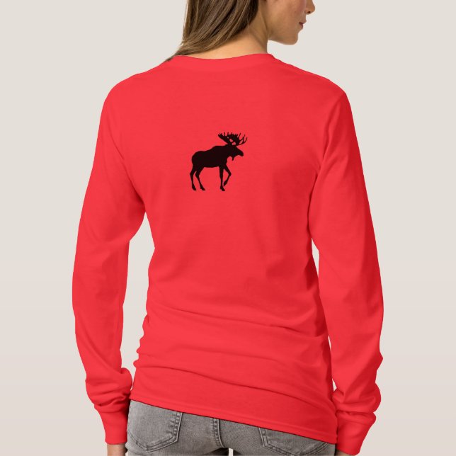 Grande camisa dos alces de PARK CITY - cores (Verso)