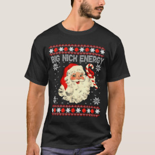 Grande Camiseta de Natal Feia do Papai Noel Engraç