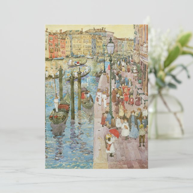 Grande Canal, Veneza por Maurice Prendergast (Em pé/Frente)