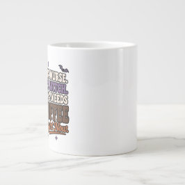 Grande Caneca 49% Enfermeira 51% Bruxa Precisa de Café Ag